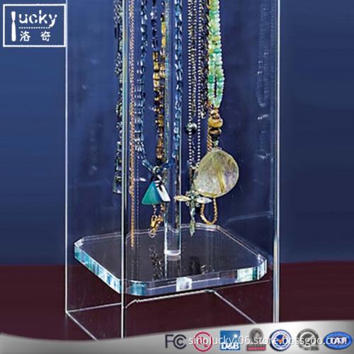 Jewelry Necklaces Acrylic Display stand, Acrylic Necklace Keeper rack